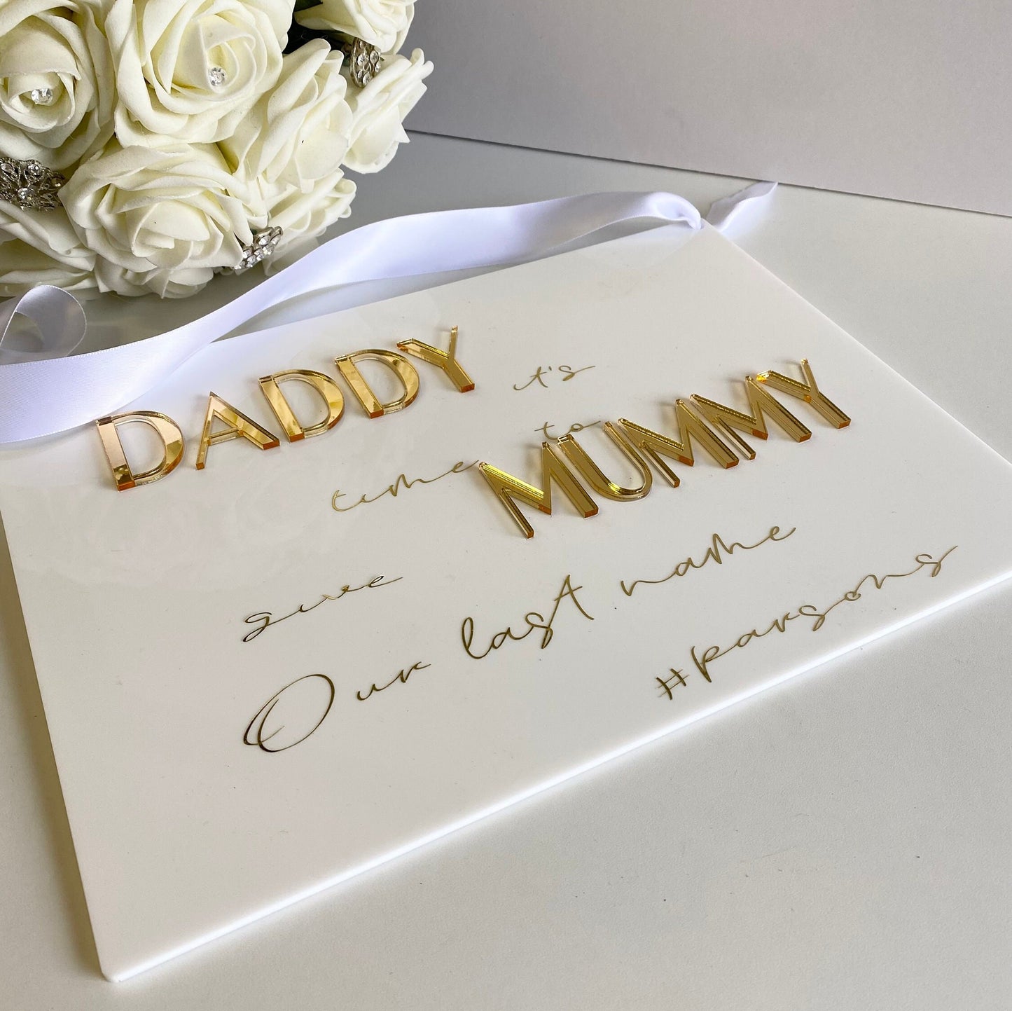 Wedding day Page boy Flower girl sign