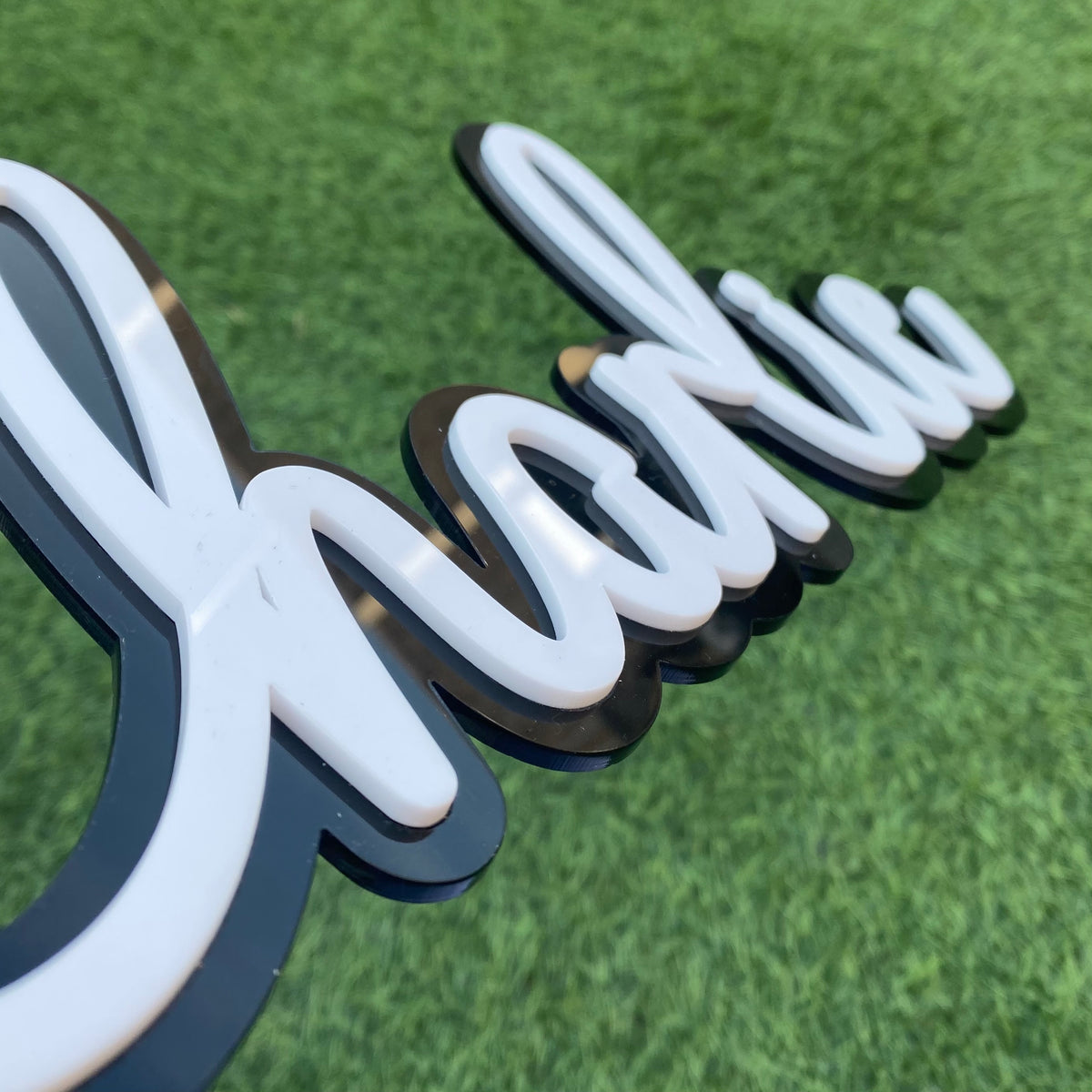 Personalised Double Layer Acrylic Name Sign