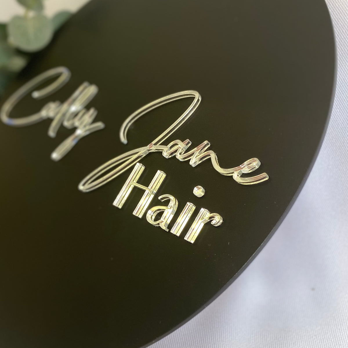 Acrylic Logo Round Business Sign
