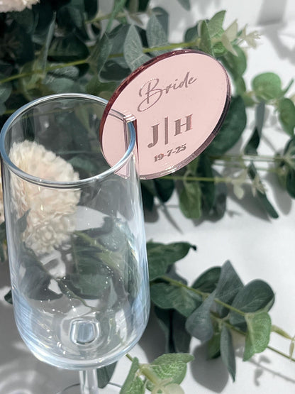 Wedding Place Setting Glass Charms