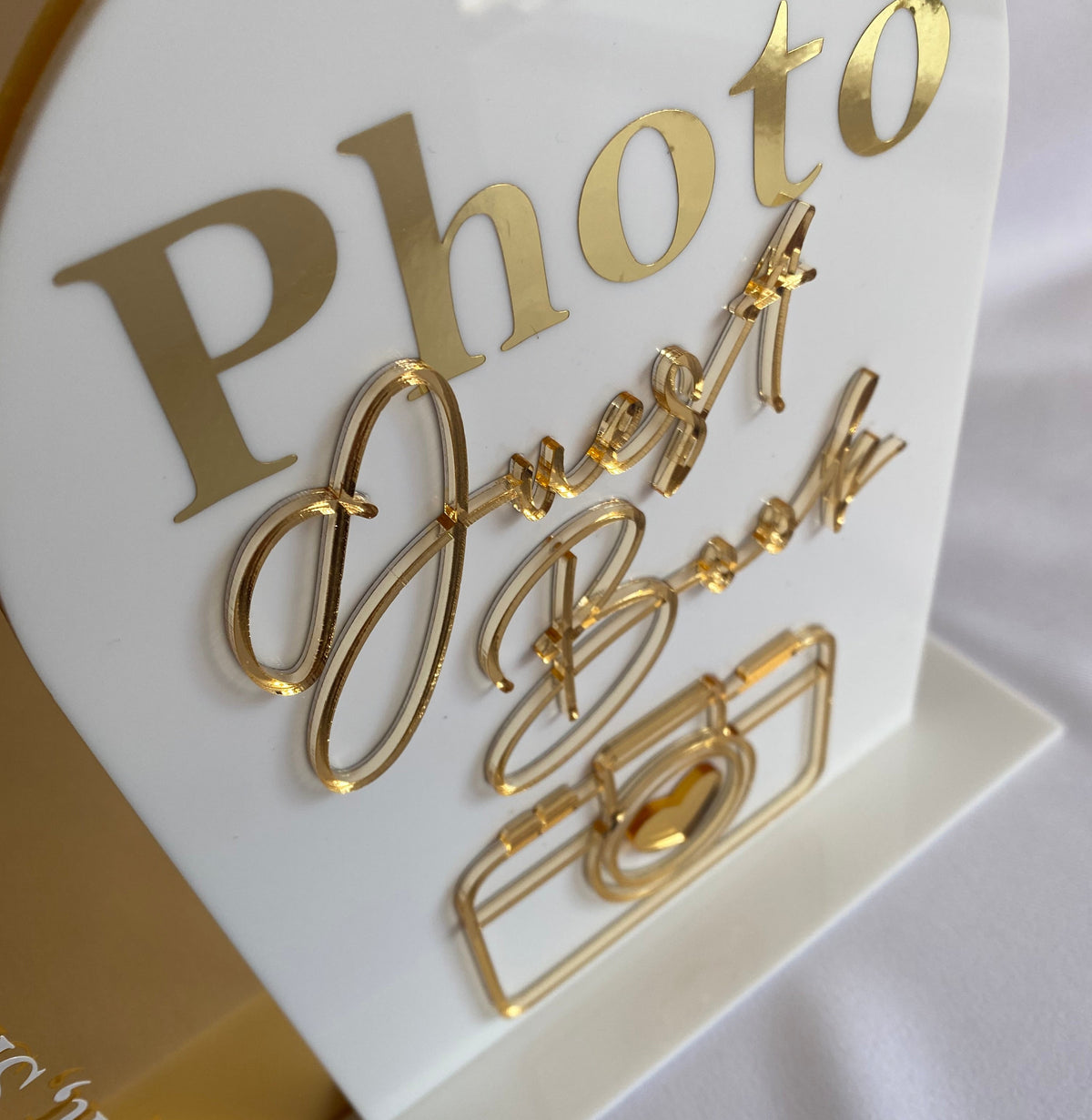 Duo Arch Photo Guest Book Sign