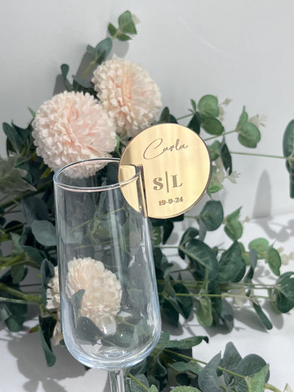 Wedding Place Setting Glass Charms