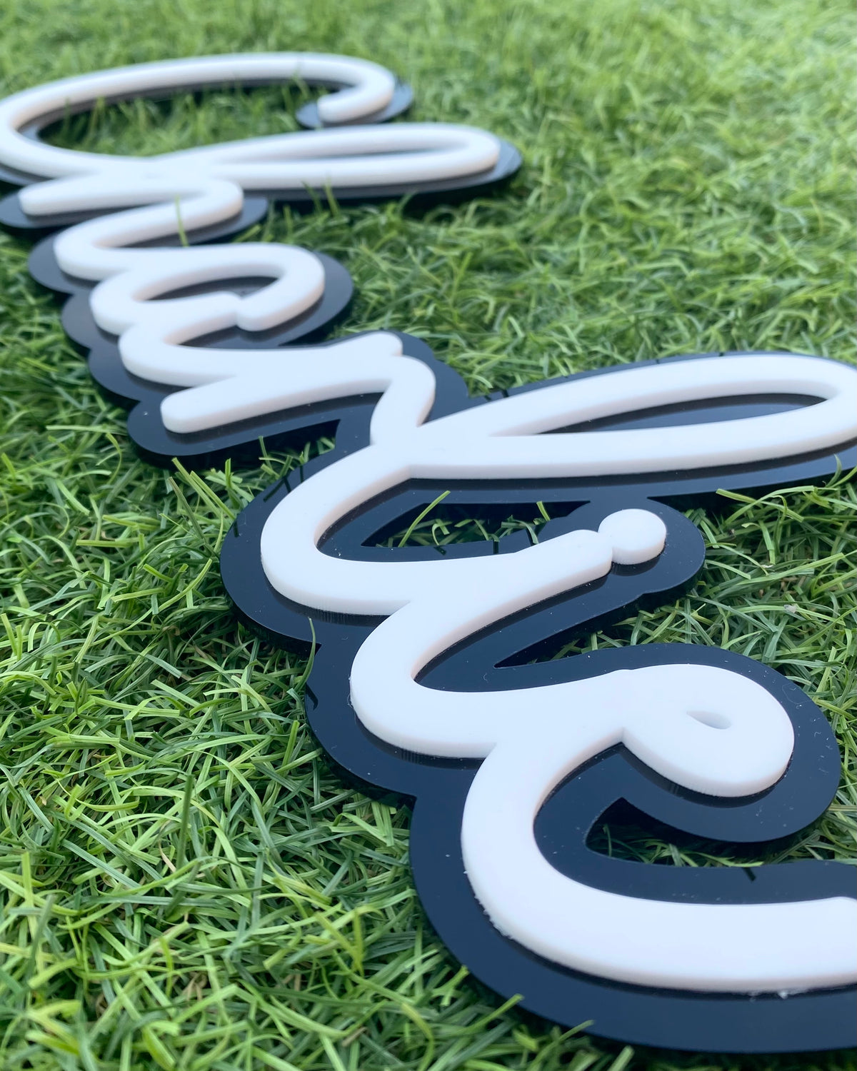 Personalised Double Layer Acrylic Name Sign