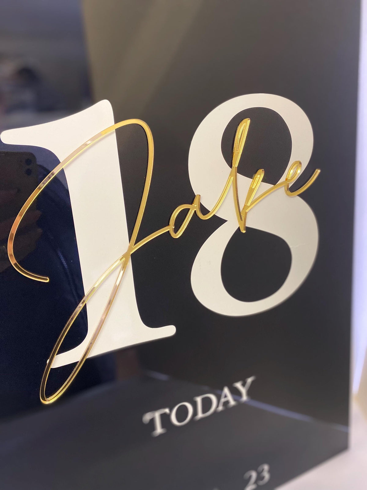 Acrylic Birthday Welcome Sign