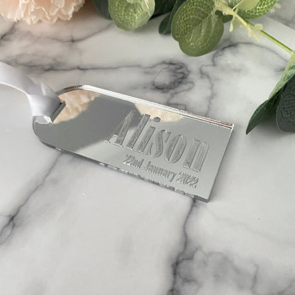 Acrylic Luggage Tag wedding Place Card