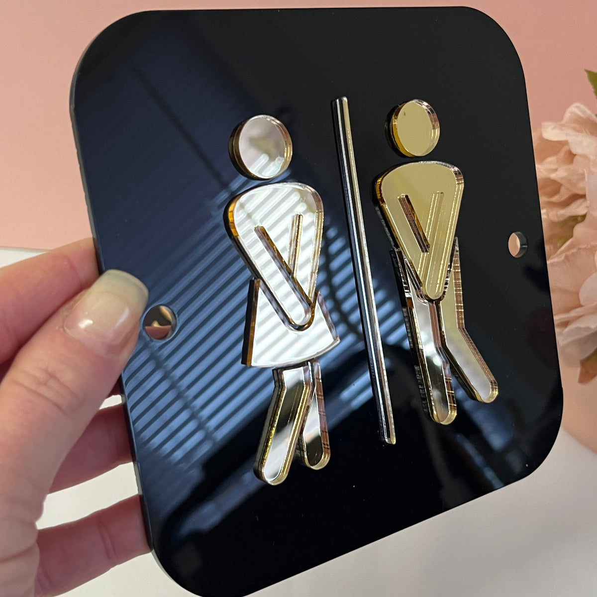 Bathroom Door Business Sign 