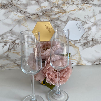Cocktail Glass wedding Place Settings