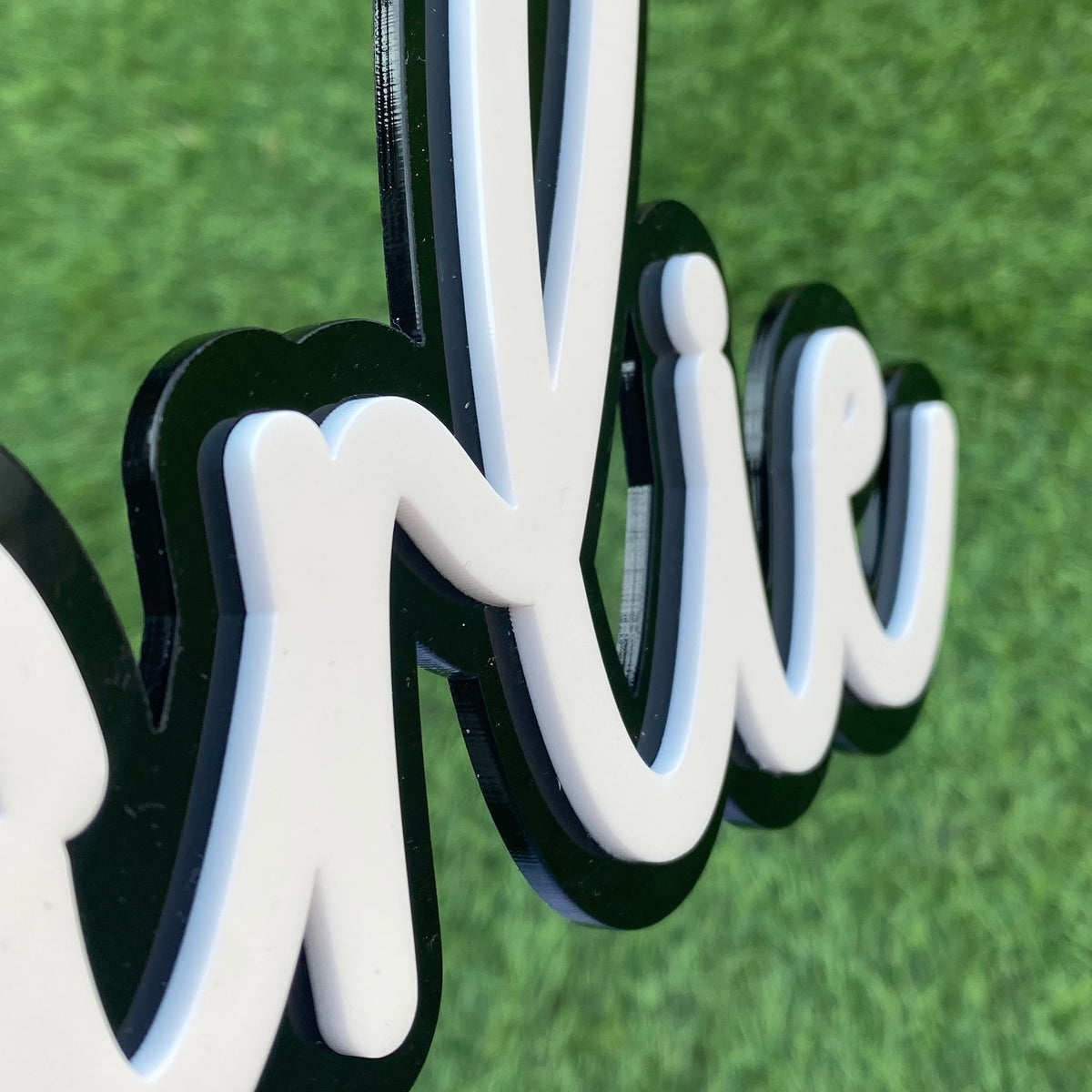 Personalised Double Layer Acrylic Name Sign