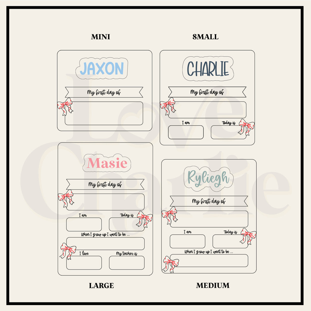 Back To School Board - Bows