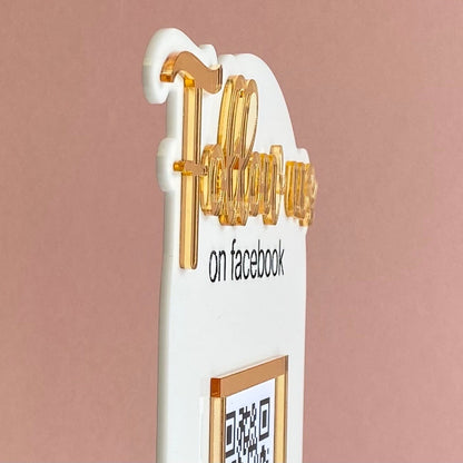 Acrylic Social Media Business Sign