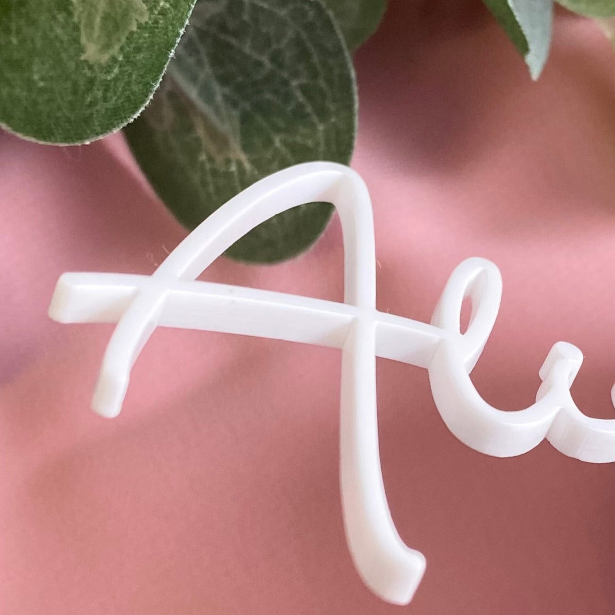 Laser Cut Script Wedding Place Name