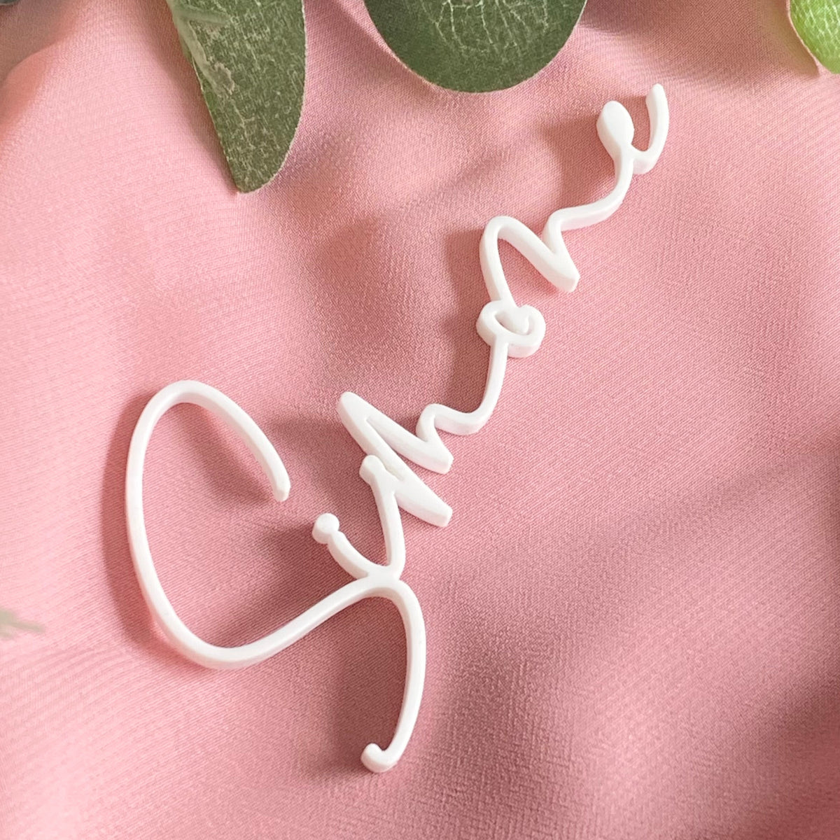 Laser Cut Script Wedding Place Name