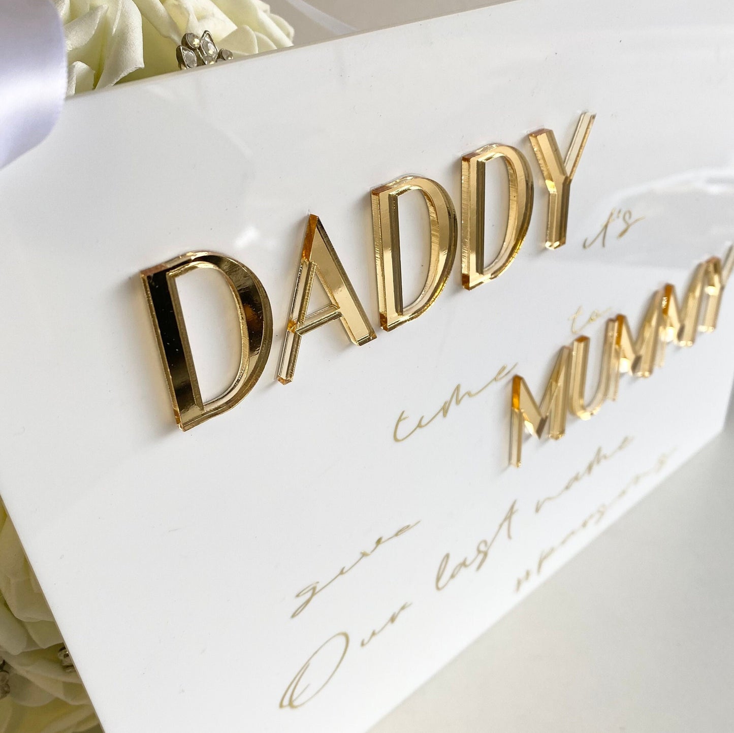 Wedding day Page boy Flower girl sign