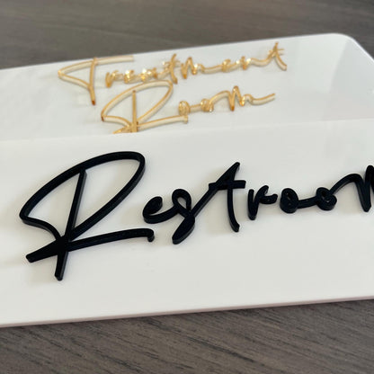 Two Acrylic Business signs with 3d text 