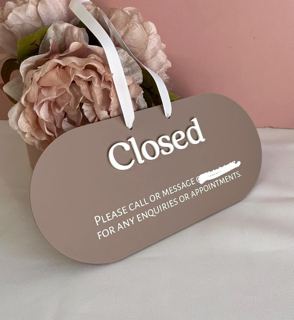 Treatment In Progress Acrylic Door Sign