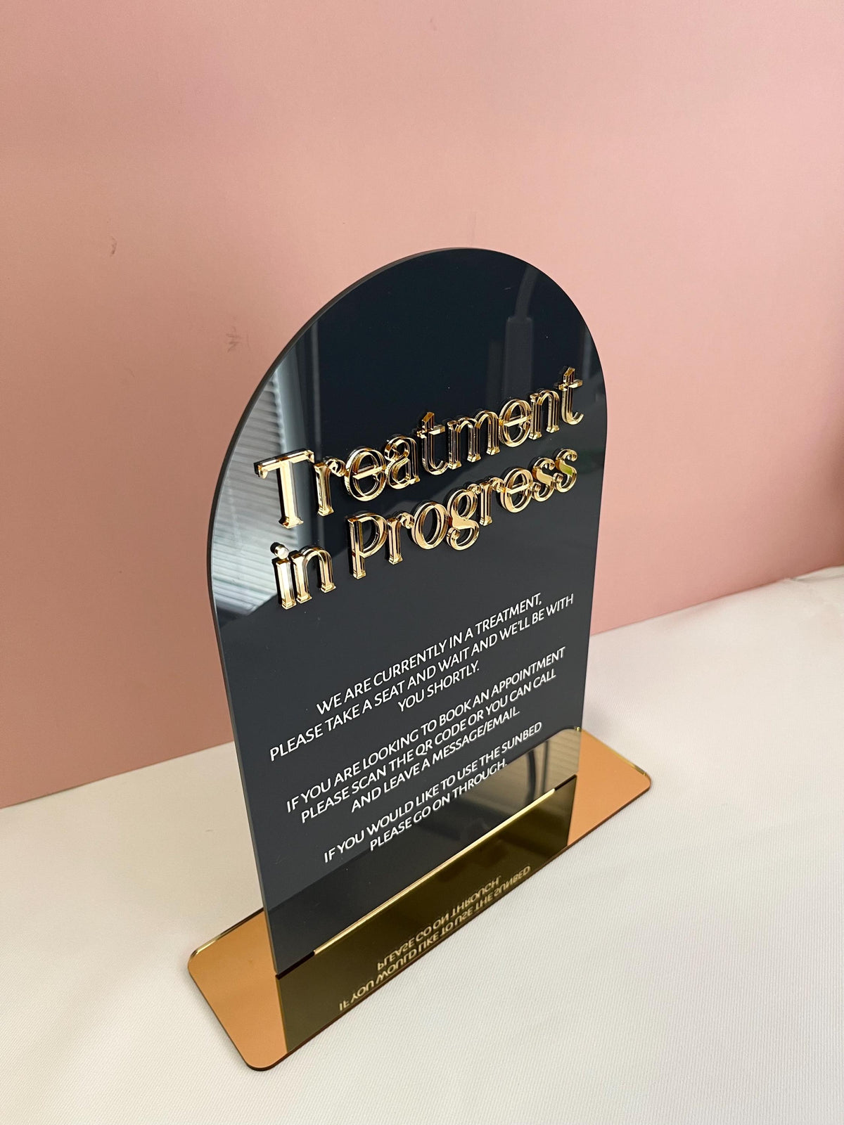 Treatment In Progress Sign Business Sign