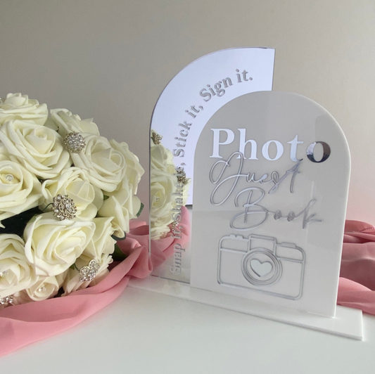 Duo Arch Photo Guest Book Sign