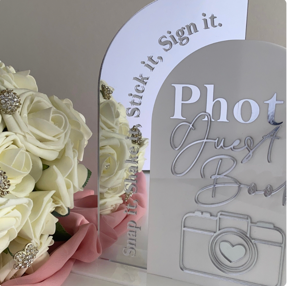 Duo Arch Photo Guest Book Sign