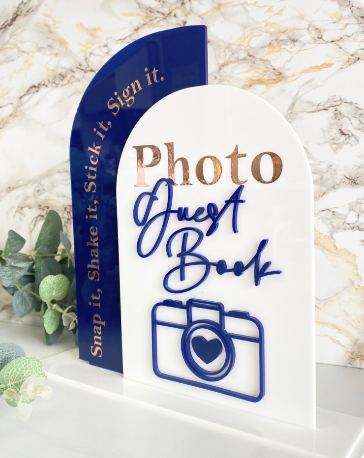 Duo Arch Photo Guest Book Sign