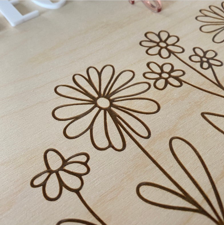 Wild Flower Personalised Nursery Sign
